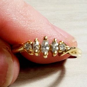 14K Yellow Gold Diamond Ring